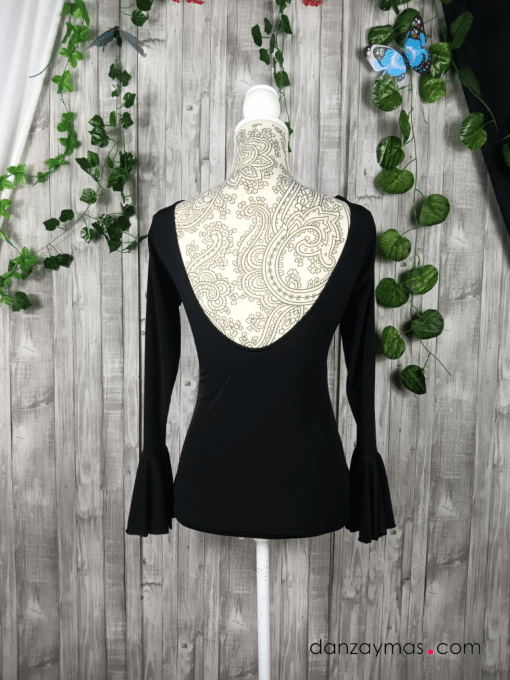 Camiseta de baile con volantes