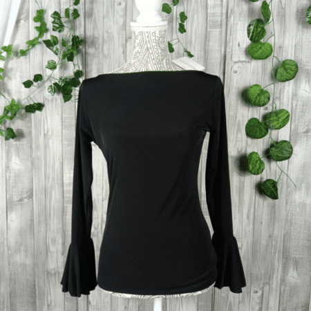 Camiseta de baile con volantes