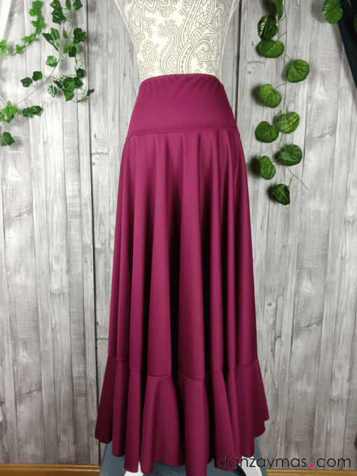 Falda de baile flamenco con volante