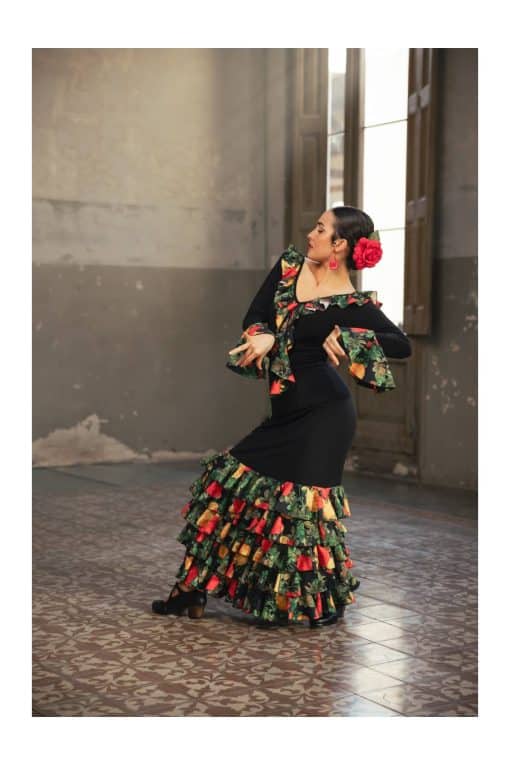 Falda flamenca cinco volantes