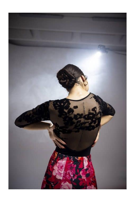 Maillot terciopelo para danza