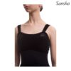 Maillot ballet mujer negro tirante