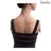 Maillot ballet mujer negro tirante