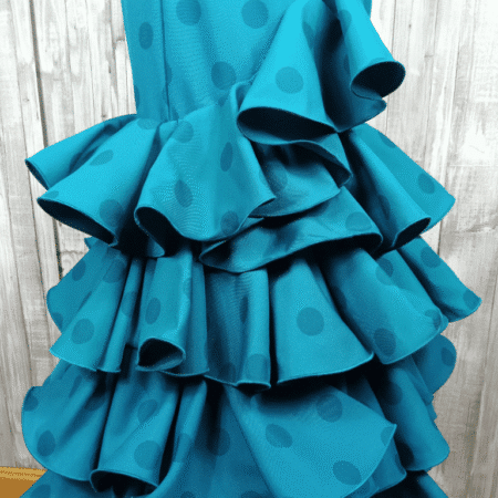 Traje de flamenca verde agua