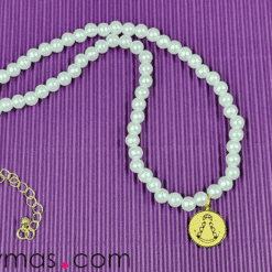 Collar de perlas con Virgen