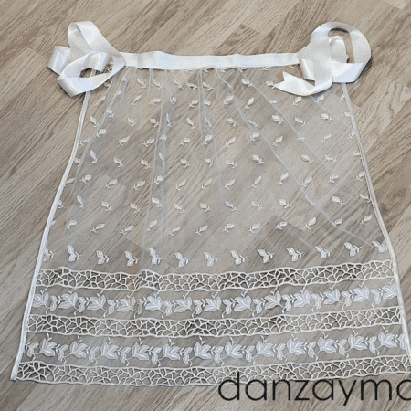 Delantal traje regional organza