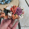 Peineta con flores para el pelo