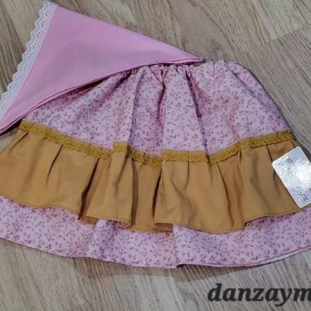 Zagalejo de niña rosa pastel