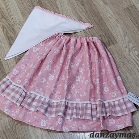 Zagalejo niña cuadritos rosa