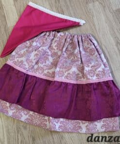 Zagalejo para niña brocado