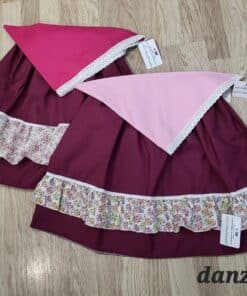 Zagalejos para niña color vino