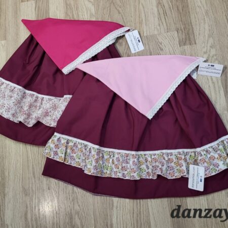 Zagalejos para niña color vino