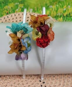 Diadema traje regional flores