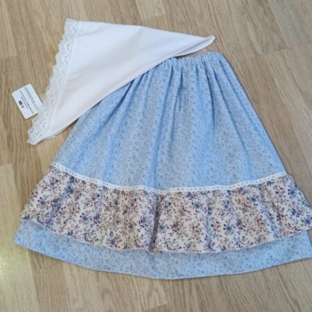 Zagalejo azul flores niña