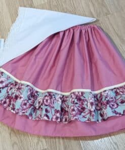 Zagalejo rosa vino para niña