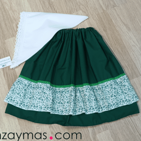 Zagalejo de niña verde oliva