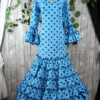 Traje de flamenca azul