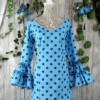 Traje de flamenca azul