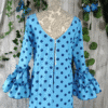 Traje de flamenca azul