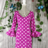 Traje de feria fucsia lunar