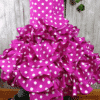 Traje de feria fucsia lunar