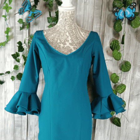 Traje de flamenca verde 