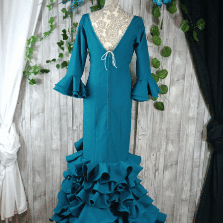 Traje de flamenca verde 
