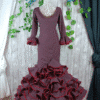 Traje de feria rojo negro lunares