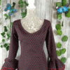 Traje de feria rojo negro lunares