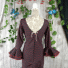 Traje de feria rojo negro lunares