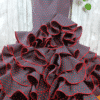 Traje de feria rojo negro lunares