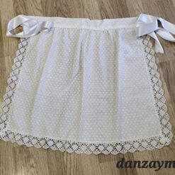 Delantal de huertana blanco