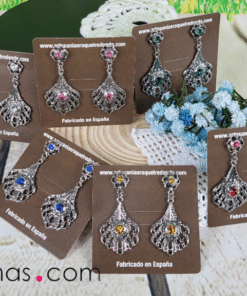 Pendientes plata vieja señora