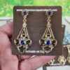 Pendientes de huertana para traje regional