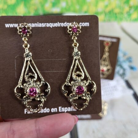 Pendientes de huertana para traje regional