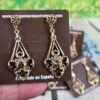 Pendientes de huertana para traje regional