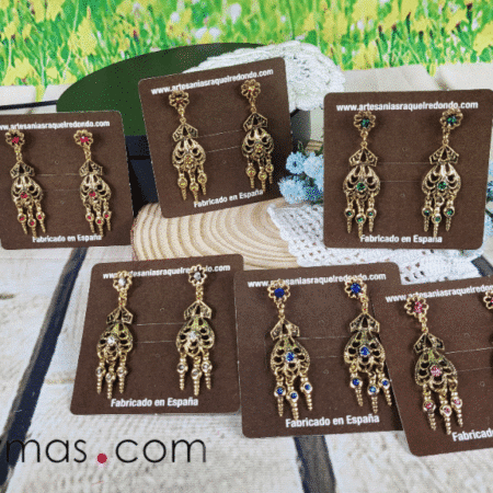 Pendientes para el traje regional