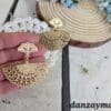Pendientes abanicos colgantes