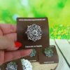 Broche redondo plata vieja