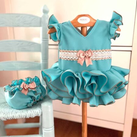 Traje niña Marisol verde