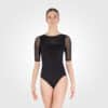 Maillot danza negro Dansez-Vous Angel frontal