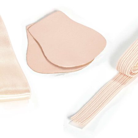 Kit accesorios puntas ballet So Danca con lazo elastico y protector