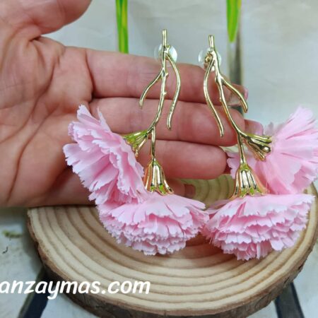 Pendientes de flamenca flor
