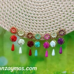 Pendientes de flamenca metal