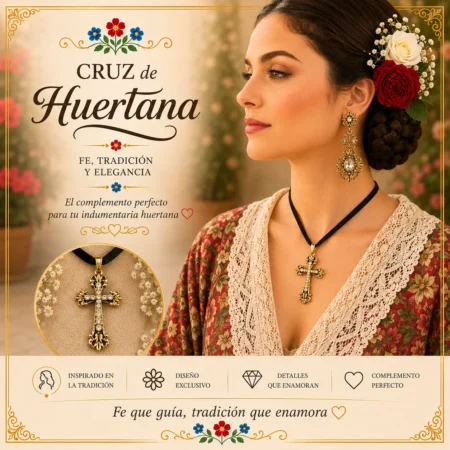 Cruces para traje regional y huertana.