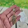 Pendientes de Huertana Dorados con Cristal 5 Pendientes de huertana dorados con cristal brillante