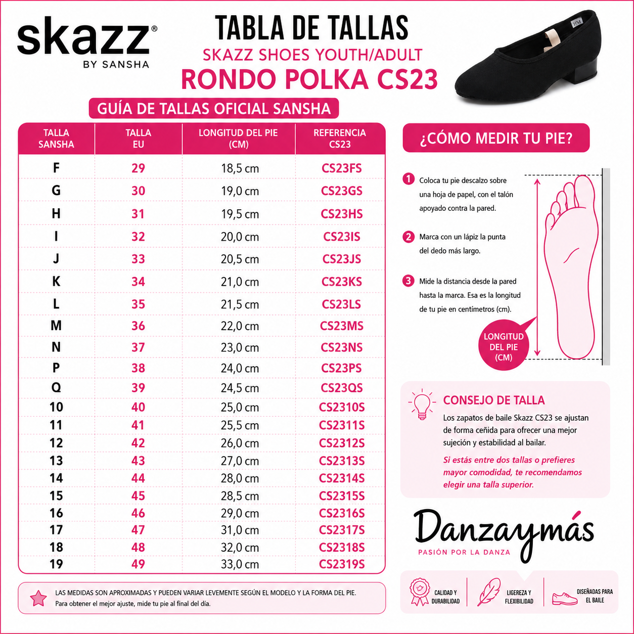 Zapatos Carácter Sansha Polka CS23 4 Zapatos Carácter Sansha Polka CS23 - Imagen 2
