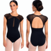 Maillot ballet manga corta Intermezzo con tul y espalda abierta