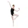 Maillot Grishko DA5018 1 Maillot ballet mujer Grishko DA5018 negro con espalda abierta y encaje
