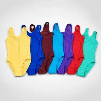 Maillot ballet de licra tirante ancho disponible en varios colores